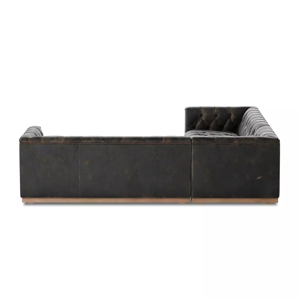 Maxx 3-Piece Sectional, Destroyed Black by Four Hands