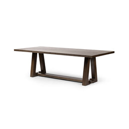 Silverton Dining Table - Sienna Brown Oak Veneer