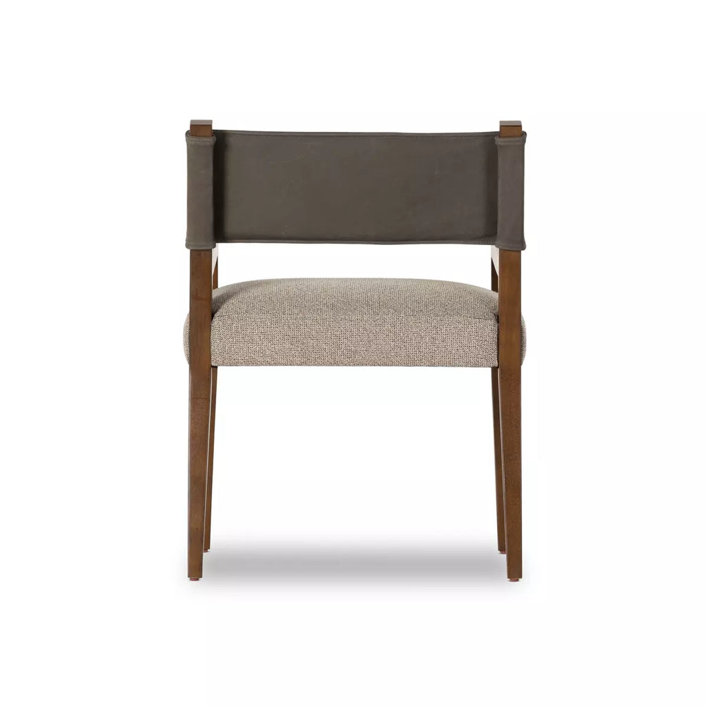 Ferris Dining Armchair - Nubuck Charcoal by Four Hands