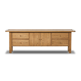 Millbrook Media Console - Natural Light Oak