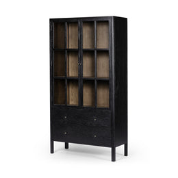 Bolsa Cabinet - Brushed Ebony Oak Veneer