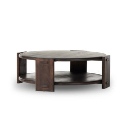 Two Tier Coffee Table - Matte Brown Neem