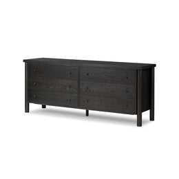 Roark 6 Drawer Dresser - Ebony Oak Veneer