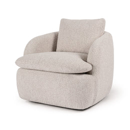 Mckenna Swivel Chair - Sattley Fog