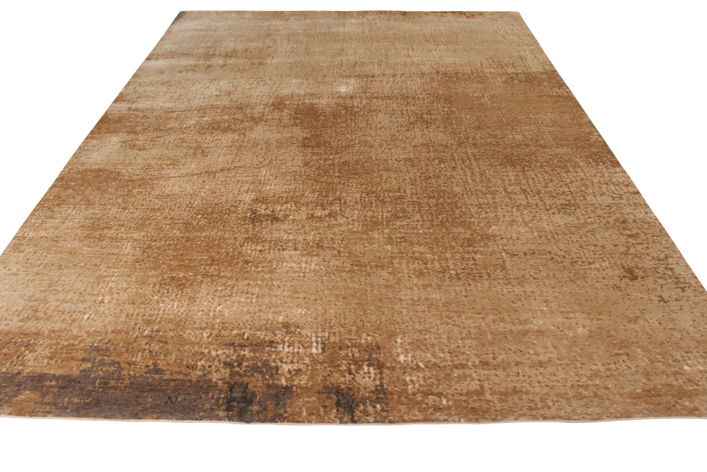 Modern Abstract Rug In Beige Brown All Over Pattern - 23742