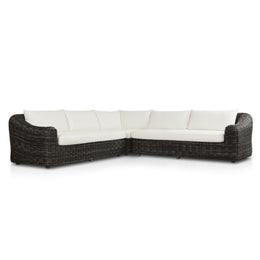 Messina Outdoor 3 - Piece Sectional - Venao Ivory