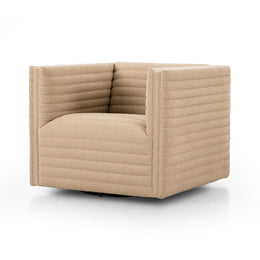 Padma Swivel Chair - Crete Ecru