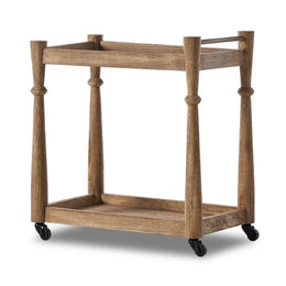 Alamosa Bar Cart - Light Wash Oak