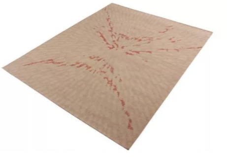 Rug & Kilim's Distressed Style Modern Rug In Pink And Cream All Over Pattern