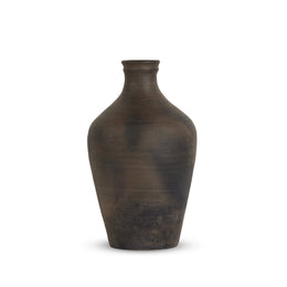 Kamari Vessel - Aged Black Terracotta