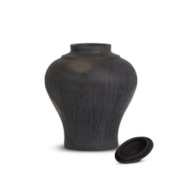 Clea Vessel, Aged Black Terracotta