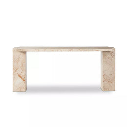 Romano Console Table - Desert Taupe Marble by Four Hands