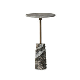 Raven End Table, Ebony Marble by Four Hands