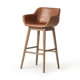 Hannah Swivel Bar + Counter Stool by Four Hands