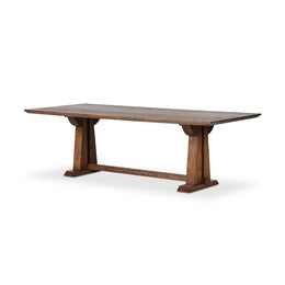 Ashwin Dining Table - Brown Oak