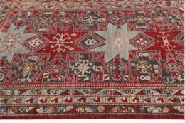Rug & Kilim's Classic Style Rug In Red And Blue Geometric Pattern