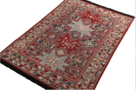 Rug & Kilim's Classic Style Rug In Red And Blue Geometric Pattern