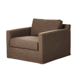 Hampton Slipcover Swivel Chair - Antwerp Cafe