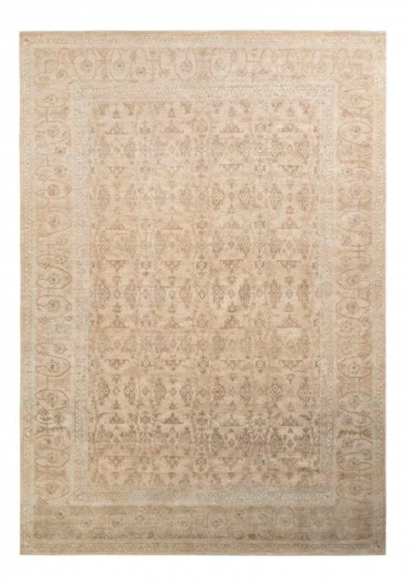 Rug & Kilim's Transitional Style Rug In Beige-Brown All Over Floral Pattern 2