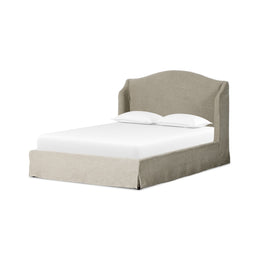 Meryl Slipcover Bed - Broadway Stone