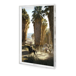 Palm Springs Riders Tray by Slim Aarons - 1/4 Inch Clear Cast Acrylic