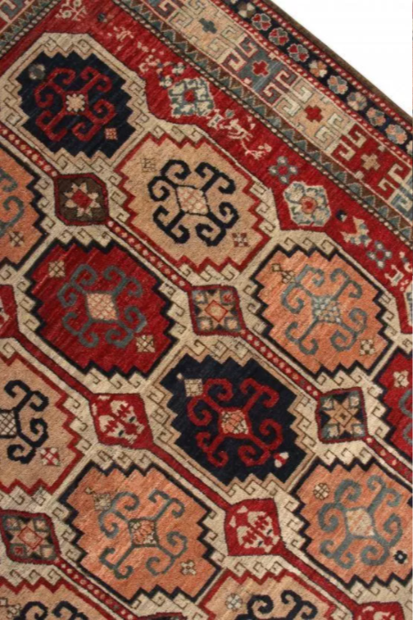 Rug & Kilim's Tribal Style Rug In Red And Pink All Over Geometric Pattern