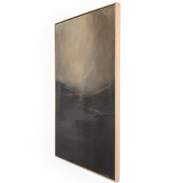 Fog I by Lauren Fuhr, Vertical Grain White Oak Floater by Four Hands