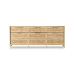 Sydney 9 Drawer Dresser, Natural Cane by Four Hands