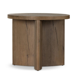 Toli End Table, Rustic Grey Veneer by Four Hands