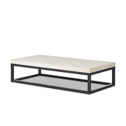 The Rectangular Coffee Table 67 Inch - Travertine