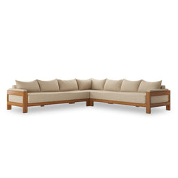 Chapman Outdoor 3 - Piece Sectional - Casa Cream