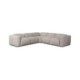 Radley Power Recliner 5-Piece Sectional - Laken Stone