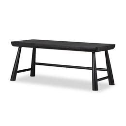 Lorik Desk - Worn Black Acacia