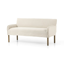 Addington Slipcover Bench - Brussels Natural