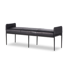 Brickel Backless Bench - Heirloom Black