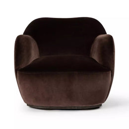 Julius Swivel Chair, Surrey Cocoa by Four Hands