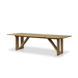 Enders Outdoor Dining Table - Natural Teak - FSC