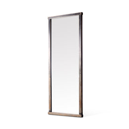 Hitchens Floor Mirror - Worn Black