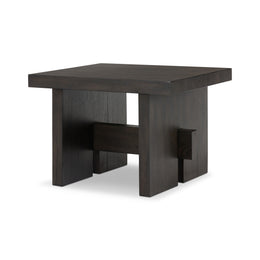 Isaac End Table - Smoked Black Veneer