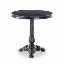 Iron Tea Table, Black Marble