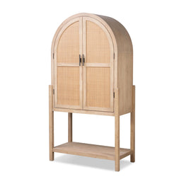 Dulane Bar Cabinet - Natural Woven Cane