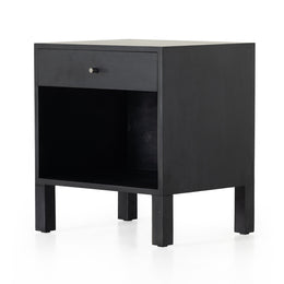 Isador Nightstand - Black Wash Poplar