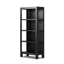 Wimberley Bookcase - Worn Black Parawood by Four Hands