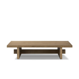 Isaac Coffee Table, Rubbed Light Oak Veneer by Four Hands