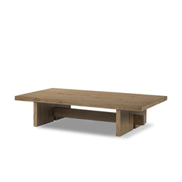 Isaac Coffee Table, Rubbed Light Oak Veneer