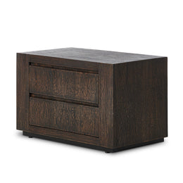 Abaso Nightstand - Rustic Wormwood Oak