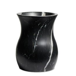 Sona Vase - Black Marble