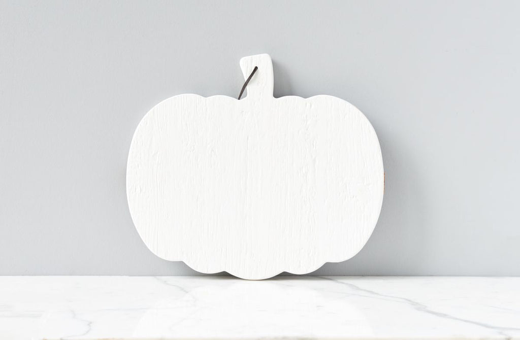 White Mod Pumpkin Charcuterie Board