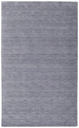 Luna Modern Solid Gray Blue Area Rug (8' x 8')