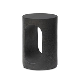 Samson End Table, Distressed Graphite Concrete